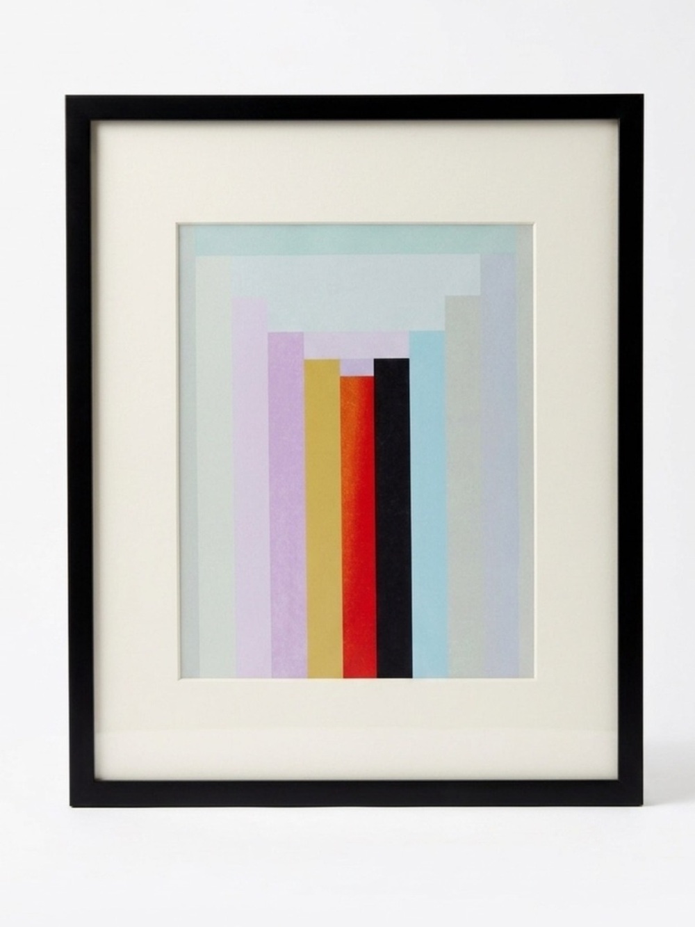 Custom Modern Giclee Art Print 11x14 & Threshold Gallery Wall Black Frame 17x21